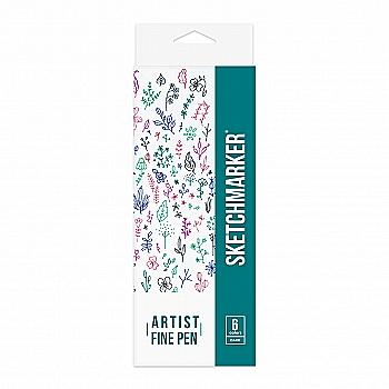 Набір лайнерів SketchMarker ARTIST FinePen Dark, 6 кол., AFP-6DARK Набір лайнерів SketchMarker ARTIST FinePen Dark, 6 кол., AFP-6DARK