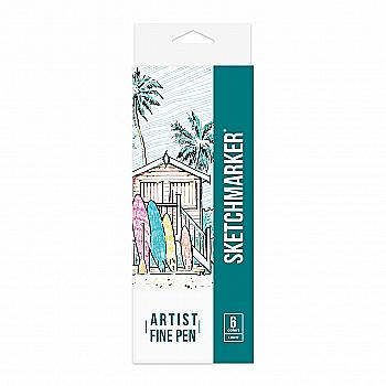 Набір лайнерів SketchMarker ARTIST FinePen Light, 6 кол., AFP-6LGHT Набір лайнерів SketchMarker ARTIST FinePen Light, 6 кол., AFP-6LGHT