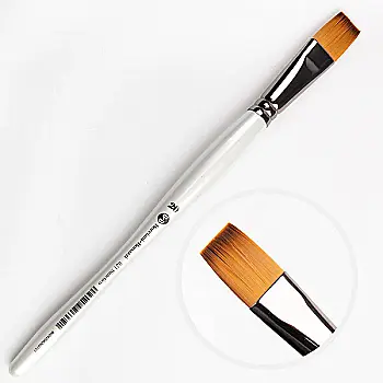 Пензель синтетика плоский M. BILANCIATO серія 821 №20 рудий ворс, 26372