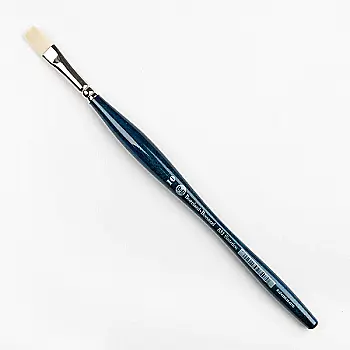 Пензель синтетика плоский M. BILANCIATO серія 831 №10 білий ворс, 26407