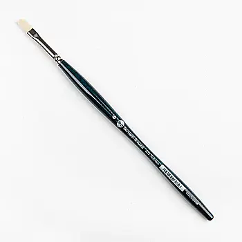 Пензель синтетика плоский M. BILANCIATO серія 831 №6 білий ворс, 26405