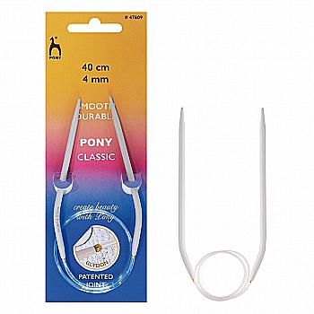 Спиці Pony 40 см-4 мм, кругові алюмінієві, 47609 ТМ "ВДВ" Спиці Pony 40 см-4 мм, кругові алюмінієві, 47609 ТМ "ВДВ"