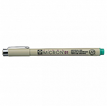 Лінер Pigma Micron (0.1), 0,25мм, Зелений, Sakura Лінер Pigma Micron (0.1), 0,25мм, Зелений, Sakura