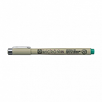 Лінер Pigma Micron (0.5), 0,45мм, Зелений, Sakura Лінер Pigma Micron (0.5), 0,45мм, Зелений, Sakura