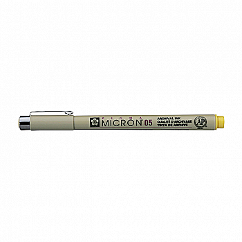 Лінер Pigma Micron (0.5), 0,45мм, Жовтий, Sakura Лінер Pigma Micron (0.5), 0,45мм, Жовтий, Sakura