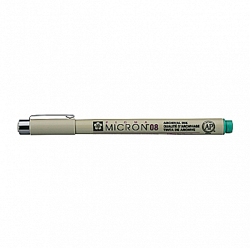 Лінер Pigma Micron (0.8), 0,5мм, Зелений, Sakura Лінер Pigma Micron (0.8), 0,5мм, Зелений, Sakura