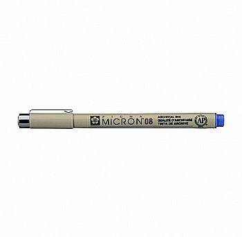 Лінер Pigma Micron (0.8), 0,5мм, Синій, Sakura Лінер Pigma Micron (0.8), 0,5мм, Синій, Sakura