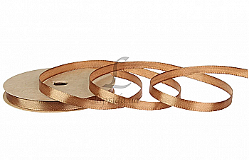 Стрічка атлас 3 мм-91 м, 105, золотий абрикос