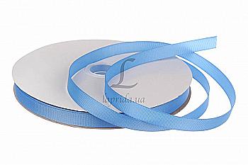 Лента репсовая 0,6 см-18 м, GX-239, лазурно-синяя