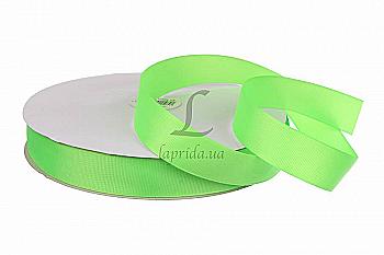 Лента репсовая салатовая 1,2 cм (18м) GX-226