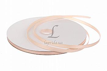 Стрічка репсова 0,6 cм-18 м, GX-212, персикова