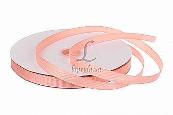 Стрічка репсова 1,2 cм-18 м, GX-215, ніжно-помаранчева