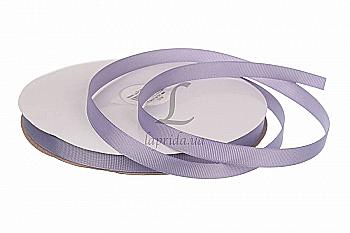 Стрічка репсова 1,2 cм-18 м, GX-235, попелясто-лілова