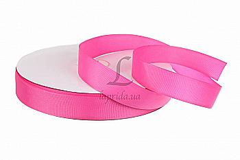 Лента репсовая розовая 2,5 cм (18м) GX-130
