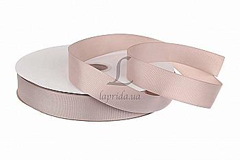 Стрічка репсова 2,5 cм-18 м, GX-201 бежева