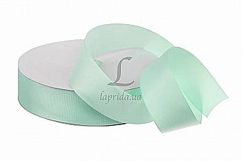 Стрічка репсова 4 cм-18 м, GX-217, тіфані