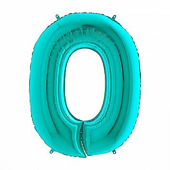 Куля повітряна 40" Цифра 0 металік Тіффані Ф, 3207-1107 Куля повітряна 40" Цифра 0 металік Тіффані Ф, 3207-1107