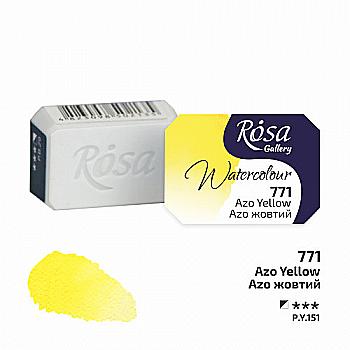 Фарба акварельна, Azo жовтий, 2,5 мл, Rosa Gallery Фарба акварельна, Azo жовтий, 2,5 мл, Rosa Gallery