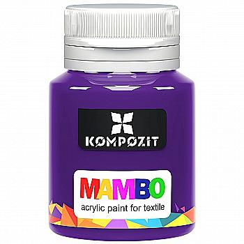 Фарба акрилова Mambo для тканин, Ультрамарин фіолетовий (21), 20 мл, ART Kompozit Фарба акрилова Mambo для тканин, Ультрамарин фіолетовий (21), 20 мл, ART Kompozit