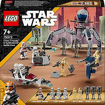 Конструктор Lego Star Wars "Клоны-пехотинцы и Боевой дроид. Боевой набор", 75372 Конструктор Lego Star Wars "Клоны-пехотинцы и Боевой дроид. Боевой набор", 75372