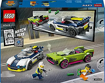 Конструктор Lego City "Преследование маслкара на полицейском автомобиле", 60415 Конструктор Lego City "Преследование маслкара на полицейском автомобиле", 60415