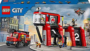 Конструктор Lego City "Пожарное депо с пожарной машиной", 60414 Конструктор Lego City "Пожарное депо с пожарной машиной", 60414
