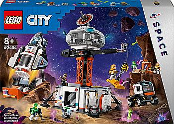 Конструктор Lego City "Космическая база и стартовая площадка для ракеты", 60434 Конструктор Lego City "Космическая база и стартовая площадка для ракеты", 60434