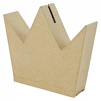 Заготівка з пап`є-маше "Ящик для грошей корона" AC451O