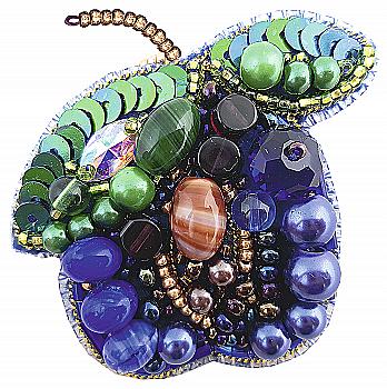 Набір для виготовлення брошки Crystal Art БП-277 "Слива" 6,0*6,0 см, ТМ "Чарівна мить" Набір для виготовлення брошки Crystal Art БП-277 "Слива" 6,0*6,0 см, ТМ "Чарівна мить"