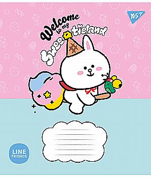 Тетрадь 12 кос. YES Line Friends. Sweetieland, 766935 Тетрадь 12 кос. YES Line Friends. Sweetieland, 766935