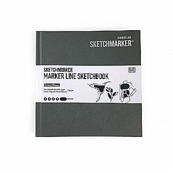 Скетчбук SKETCHMARKER 163*163 мм 48 л., 160 г/м², твёрдая обложка, уголь, MLHSQ/CHARC Скетчбук SKETCHMARKER 163*163 мм 48 л., 160 г/м², твёрдая обложка, уголь, MLHSQ/CHARC