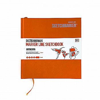 Скетчбук SKETCHMARKER 163*163 мм 48 л., 160 г/м², твёрдая обложка, оранжевый, MLHSQ/ORAN Скетчбук SKETCHMARKER 163*163 мм 48 л., 160 г/м², твёрдая обложка, оранжевый, MLHSQ/ORAN