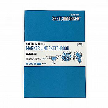 Скетчбук SKETCHMARKER А5 16 л., 160 г/м², мягкая обложка, голубой, MLSSM/TURC Скетчбук SKETCHMARKER А5 16 л., 160 г/м², мягкая обложка, голубой, MLSSM/TURC