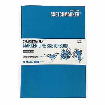 Скетчбук SKETCHMARKER В5 16 л., 160 г/м², мягкая обложка, голубой, MLSM/TURC Скетчбук SKETCHMARKER В5 16 л., 160 г/м², мягкая обложка, голубой, MLSM/TURC