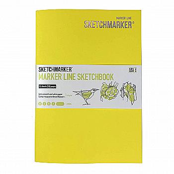 Скетчбук SKETCHMARKER В5 16 л., 160 г/м², мягкая обложка, лимонный, MLSM/LIMO Скетчбук SKETCHMARKER В5 16 л., 160 г/м², мягкая обложка, лимонный, MLSM/LIMO