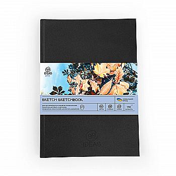 Скетчбук для скетчінга А5 48 арк. (130 г/м2), білий папір, чорна обкл., 99IDEA9-SBSP5BL Скетчбук для скетчінга А5 48 арк. (130 г/м2), білий папір, чорна обкл., 99IDEA9-SBSP5BL