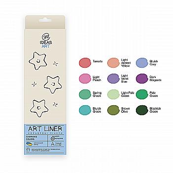 Набір кольорових лінерів, 12 кол.,12 set Charming colors, IDEA10-AL12CHARM, 99IDEAS Набір кольорових лінерів, 12 кол.,12 set Charming colors, IDEA10-AL12CHARM, 99IDEAS