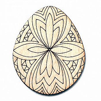Заготівка дерев`яна "Пасхальне яйце №3", P007 Заготівка дерев`яна "Пасхальне яйце №3", P007