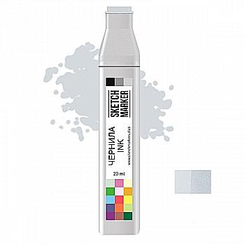 Чернило для заправки маркера SKETCHMARKER, 20 мл, Simple Gray 8 - Простой серый 8, SI-SG8 Чернило для заправки маркера SKETCHMARKER, 20 мл, Simple Gray 8 - Простой серый 8, SI-SG8