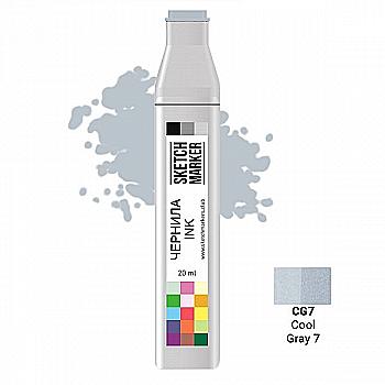 Чорнило для заправки маркера SKETCHMARKER, 20 мл, Прохолодний сірий 7, SI-CG7 Чорнило для заправки маркера SKETCHMARKER, 20 мл, Прохолодний сірий 7, SI-CG7