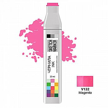 Чернило для заправки маркера SKETCHMARKER, 20 мл, Magenta - Пурпурный, SI-V132 Чернило для заправки маркера SKETCHMARKER, 20 мл, Magenta - Пурпурный, SI-V132