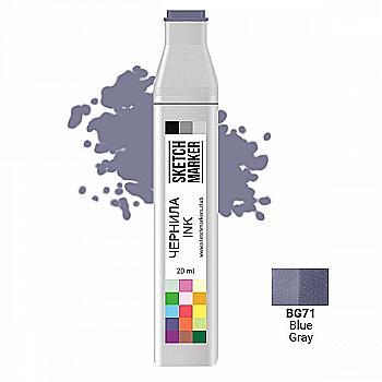 Чернило для заправки маркера SKETCHMARKER, 20 мл, Blue Gray - Сине-серый, SI-BG71 Чернило для заправки маркера SKETCHMARKER, 20 мл, Blue Gray - Сине-серый, SI-BG71