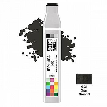 Чернило для заправки маркера SKETCHMARKER, 20 мл, Gray Green 1 - Серо-зелёный 1, SI-GG1 Чернило для заправки маркера SKETCHMARKER, 20 мл, Gray Green 1 - Серо-зелёный 1, SI-GG1
