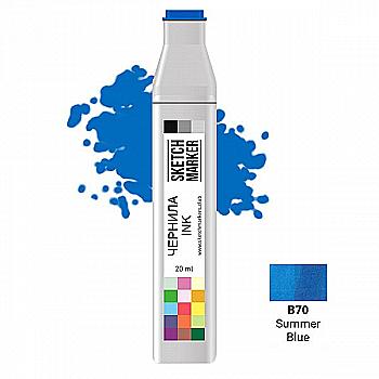 Чернило для заправки маркера SKETCHMARKER, 20 мл, Summer Blue - Летний синий, SI-B70 Чернило для заправки маркера SKETCHMARKER, 20 мл, Summer Blue - Летний синий, SI-B70