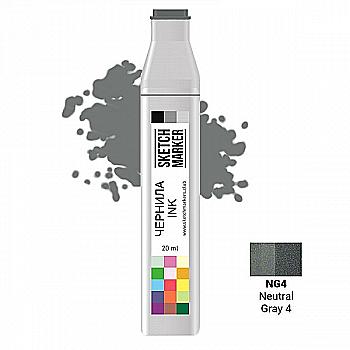 Чорнило для заправки маркера SKETCHMARKER, 20 мл, Нейтральний сірий 4, SI-NG4 Чорнило для заправки маркера SKETCHMARKER, 20 мл, Нейтральний сірий 4, SI-NG4