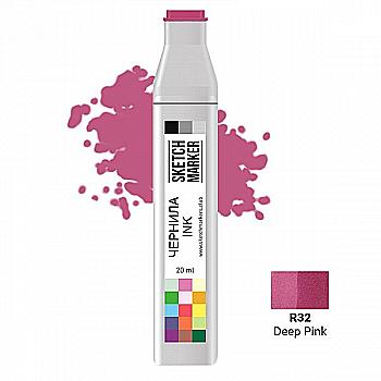 Чернило для заправки маркера SKETCHMARKER, 20 мл, Deep Pink - Глубокий розовый, SI-R32 Чернило для заправки маркера SKETCHMARKER, 20 мл, Deep Pink - Глубокий розовый, SI-R32