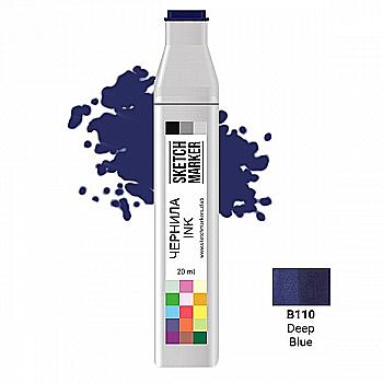 Чернило для заправки маркера SKETCHMARKER, 20 мл, Deep Blue - Глубокий синий, SI-B110 Чернило для заправки маркера SKETCHMARKER, 20 мл, Deep Blue - Глубокий синий, SI-B110