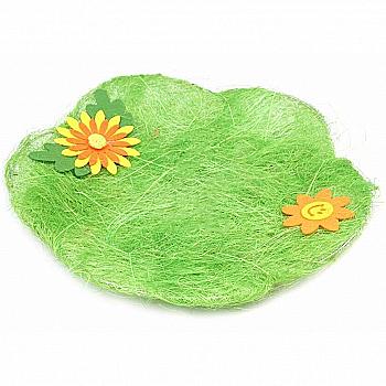 Тарелка пасхальная из сизали, 30 см, 5-43132