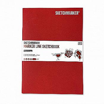 Скетчбук SKETCHMARKER А5 16 л., 160 г/м², мягкая обкл., вишня, MLSSM/CHERR Скетчбук SKETCHMARKER А5 16 л., 160 г/м², мягкая обкл., вишня, MLSSM/CHERR