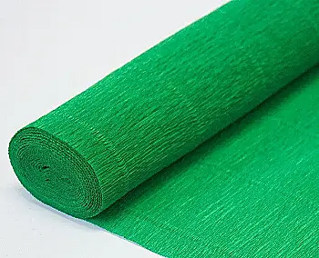 Папір гофрований 75% (50*250 см), яскраво-зелений, 95155C